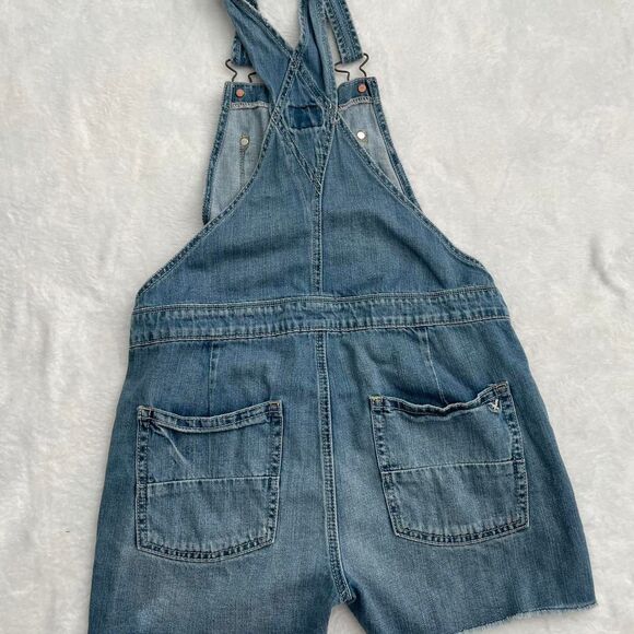 American Eagle Overalls Women's XS 90s Retro Western Farmer Minimalist Denim - Picture 5 of 5